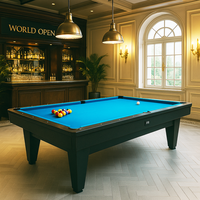 Table de billard professionnelle de qualité tournoi 8ft 9ft avec retour de balles, en ardoise et bois massif, pour la maison et le bar