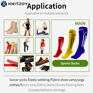 Hilo de Poliéster Spandex 2075 de Alta Elasticidad, Teñido, con Certificado GRS, para Tejido de Calcetines - Product Image 5