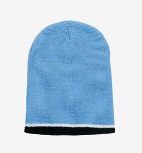 Gorros de punto tricolor personalizados con logo impreso, unisex, al por mayor, cálidos para <span class=keywords><strong>el</strong></span> invierno, para regalos promocionales. - Product Image 1