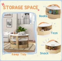 Ensemble de mobilier Montessori pour garderie Chaise de table pour tout-petits Table en forme de fleur avec 4 chaises pour enfants
