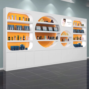 Hot bán sản phẩm sáng tạo tủ trưng bày thẩm mỹ viện mỹ phẩm đa chức năng nhiều lớp kệ gỗ - Product Image 1