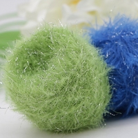 Ausgefallene Polyester imitieren Nerz garne Anti-Pilling 4cm 8cm Lurex Silberdraht gefärbte Kristalls trick maschine Feder garn
