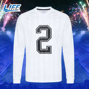 Maillot de football respirant grande taille à manches longues version thaïlandaise 2026 – Brésil Extérieur – Équipe nationale vintage avec écusson personnalisé - Product Image 4