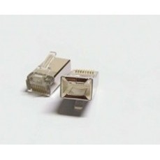 Conector de Red Rj45 8P de 8 Núcleos con Carcasa Metálica para Cable LAN - Product Image 2