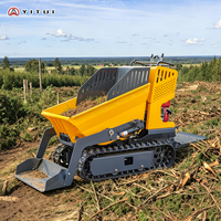 Mini-Dumper Raupendumper 500kg Traglast Raupen-Minitransporter Anpassbar 1 Tonne Kapazität für Landwirtschaftstransport