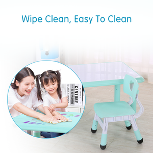 Bureau et chaise écologique pour enfants, ensemble bureau et chaise, noir, pour l'école maternelle, - Product Image 2