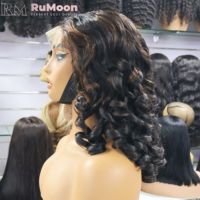 Perruque Lace Front Transparente 5x5, Densité 300, 24 Pouces, Ondulations Souples, Cheveux Humains Brésiliens Vierge Remy Grade 12A Double Drawn