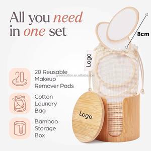 Khăn Tẩy Trang Có Thể Tái Sử Dụng In Logo Tùy Chỉnh, Khăn Bông Mềm Mại, Khăn Tẩy Trang Có Thể Giặt Được, Khăn Làm Sạch Da Mặt Thân Thiện Với Môi Trường - Product Image 2