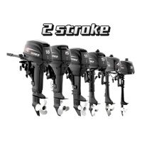 Moteur hors-bord Hidea 6HP d'origine 4 temps HDF6HS pour bateaux à essence