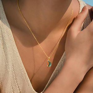 Collar con Colgante <span class=keywords><strong>de</strong></span> Acero Inoxidable al por Mayor para Mujer, Diseño Versátil <span class=keywords><strong>de</strong></span> Corazón con Cielo Estrellado, Zirconia Cúbica Tallada en Corazón, Diseño Gráfico <span class=keywords><strong>de</strong></span> Tela <span class=keywords><strong>de</strong></span> Octubre - Product Image 2