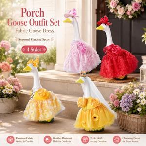 Decoración para el Porche Delantero, Traje Estilo Princesa, Vestido de Tul de 23 Pulgadas, Disfraz de Tela, Ropa para Estatua de Ganso de Jardín Exterior - Product Image 2