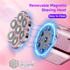 Tête de <span class=keywords><strong>rasage</strong></span> magnétique 8000 tr/min Rasoir électrique pour femmes Épilation intime pour femmes IPX7 Étanche Sans douleur Tondeuse corporelle - Product Image 2