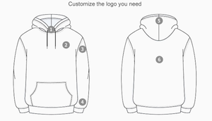 Sweat-shirt à capuche bleu personnalisé 400 g/m² pour homme avec poche avant, style streetwear décontracté, fabricant - Product Image 3