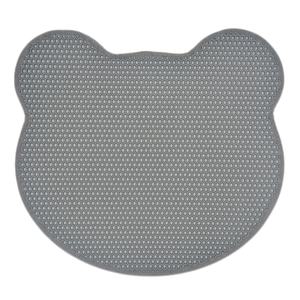 Arena en forma de pata para atrapar recoger Durable doble capa panal impermeable mascota gato arena Mat - Product Image 3
