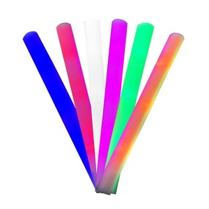 Logo personalizzato Led Light up 8 colori bastone di schiuma incoraggiante spugna colorata Led <span class=keywords><strong>luce</strong></span> bagliore in schiuma scura bastone concerti forniture notturne - Product Image 6