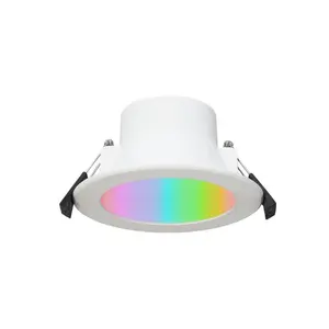 LED WIFI Smart Down light con modelo aprobado con enchufe AU 90mm Cut-out RGB WiFi Smart Downlight