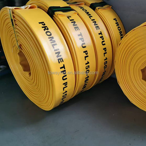 Tuyau plat <span class=keywords><strong>en</strong></span> TPU de grande taille 12 "16" avec raccord SS équivalent Victaulic tuyau de vidange tuyau de filetage tuyau - Product Image 2