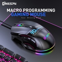Ratón para Juegos con Cable Profesional MKESPN X10, Multi-Botón, 9 Botones Programables, RGB Macro, Accesorios de Computación, Esports, Ratón Duradero
