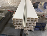 Tube carré creux en PVC extrudé mat, couleur personnalisée, écologique, moderne, pour la décoration intérieure et les comptoirs de cuisine