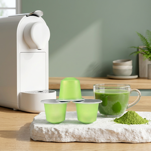 Cápsulas de Matcha de Primera Cosecha, Grado Ceremonial 7A, Compatibles con Cafeteras, Molido Tradicionalmente en Piedra, Precio al por Mayor, OEM - Product Image 1