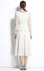 Vestido informal <span class=keywords><strong>de</strong></span> manga larga para mujer, corte holgado, color liso, vestido midi para el día a día, cómodo para primavera y <span class=keywords><strong>otoño</strong></span> - Product Image 5