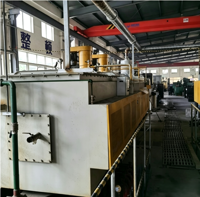 Machine de traitement thermique pour le noircissement des pièces métalliques, avec bande transporteuse en maille SUS304, moteur à induction et capacité de chauffage par engrenages