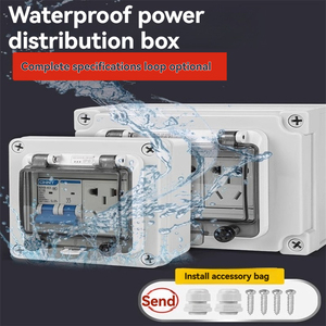 Protección de disyuntor de Unión Eléctrica de nivel IP65, Material de PC ABS, cubierta de botón de interruptor eléctrico, cubierta de visualización tipo ventana - Product Image 3