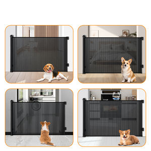 प्रोडिगी sg020 रिट्रेटेबल पालतू गेट सरल स्थापना लंबा जाल गेट कुत्तों के लिए बटन सुरक्षित छोटे पशु बाधा बना प्लास्टिक - Product Image 5