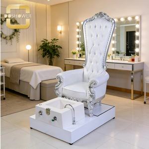Chaise de pédicure pour salon de manucure Nail Art Queen avec un siège de qualité royale et un bassin pour <span class=keywords><strong>les</strong></span> pieds anti-débordement pour le mobilier de salon de manucure - Product Image 1