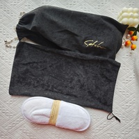 Sac à chaussures de luxe en velours doux imprimé avec logo personnalisé, sac cadeau à anneau unique, sac de rangement souple pour lingerie et accessoires capillaires