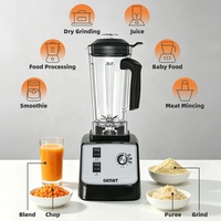 Commerciële zware blender, molen, mixer, ijsvergruizer, voedselverwerker met kunststof behuizing, huishoudelijke keukenapparatuur