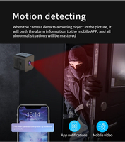 Mini Cámara WiFi PTZ X1, IP54, Seguridad para el Hogar, Visión Nocturna, Sensor CMOS, Detección de Movimiento, Cámara para Niñera