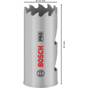 HSS PRO punta centrale bimetallica da 22mm di diametro 2608901496 per BOSCH in acciaio ad alta velocità e carburo per sega a foro in plastica - Product Image 1