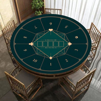 Tapis de table de mahjong en caoutchouc durable de différentes tailles, tapis de table absorbant les chocs, adapté à tous les types de jeux de mahjong, utilisation à domicile ou en fête