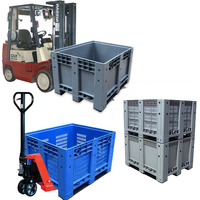 Grote 1210 Zware Kunststof Pallet Box Hdpe Massief Type Bulk Pallet Container Prijzen Voor Groenten En Fruit