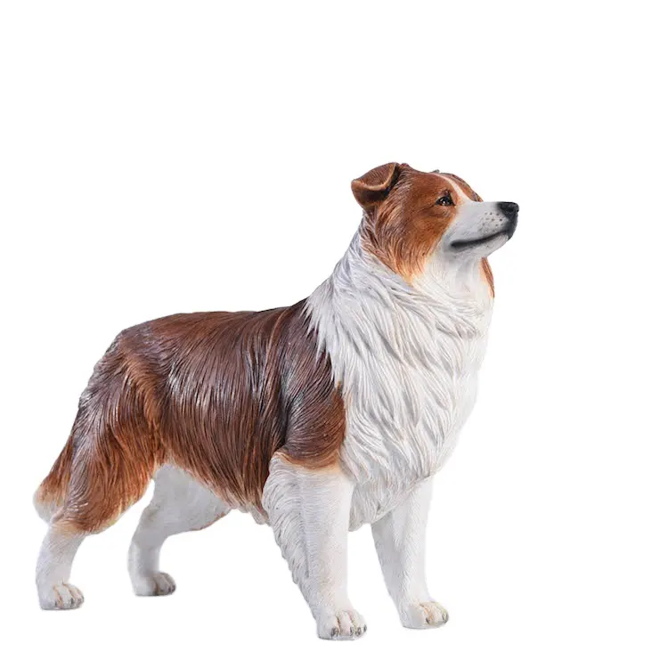 Universal untuk Dekorasi Rumah Anjing Border Collie Patung Indah Patung Anjing Patung