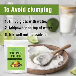 पाचन स्वास्थ्य भूख नियंत्रण के लिए प्राकृतिक दैनिक ट्रिपल फाइबर पाउडर प्राकृतिक घुलनशील प्रीबायोटिक्स फाइबर पूरक - Product Image 4