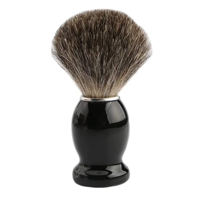 Brosse classique avec manche en bois, pour un rasage humide, pour les hommes