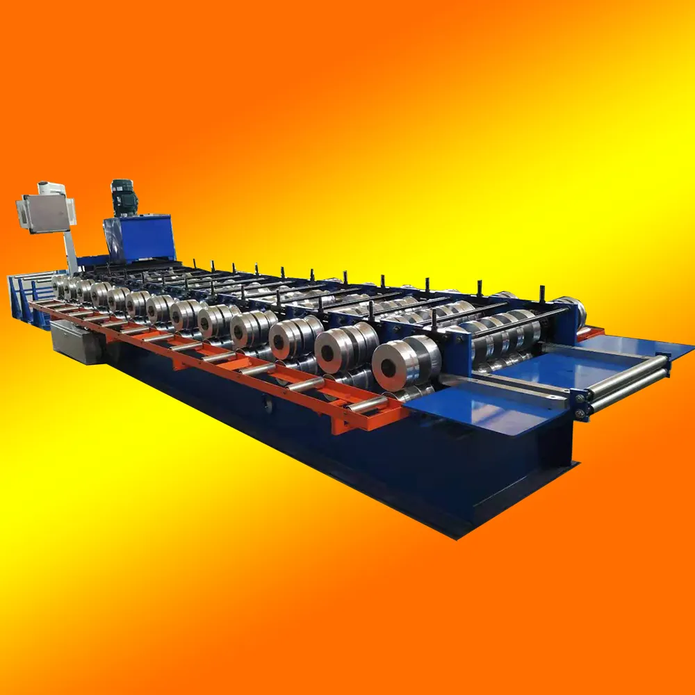 Công Nghệ Mới Xách Tay Kim Loại Roof Bảng Điều Chỉnh Roll Forming Machine Cho Đứng Đường May