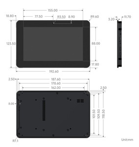 Pantalla HMI todo en uno ESP32-P4-WIFI6 de 7 pulgadas, táctil de 10 puntos, 720×1280, micrófonos y altavoz duales, Wi-Fi6 BLE5, compatible con Xiaozhi AI y Deepsee - Product Image 2