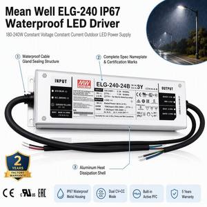MeanWell ELG-240 240W LED 드라이버 24V 36V 42V 48V 54V AC <span class=keywords><strong>DC</strong></span> 스위칭 전원 공급 장치 IP67 방수 정전류 전압 SMPS - Product Image 3