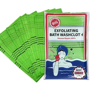 Reusable Beauty Body Care Item Korean Asian Exfoliating Washcloth Scrubbing Cloth for Removing Dead Skin Callus Cleaning Pores