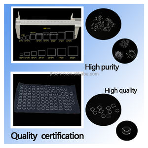 Alta transmitancia de luz Alta precisión con una precisión de ± 0,02mm Corte láser de hojas de vidrio de cuarzo - Product Image 6