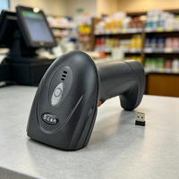 Escáner de Códigos QR 1D y 2D Portátil, con Cable USB e Inalámbrico, Plug&Play, para Supermercados, Tiendas y Almacenes