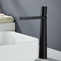 Robinet de lavabo monotrou en laiton moderne pour salle de bain
