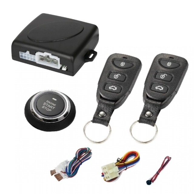 Factory Price Universal PKE Car Alarm Push Button Start Stop Remote Control Keyless Auto Engine Start System E17