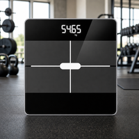 Pèse-personne intelligent Bluetooth avec capteurs de haute précision et écran LED pour salle de sport et fitness à domicile