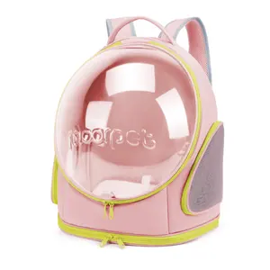 Taşınabilir <span class=keywords><strong>Pet</strong></span> kabarcık sırt çantası havayolu onaylı <span class=keywords><strong>Pet</strong></span> seyahat taşıma çantası şeffaf katlanabilir kedi taşıyıcı - Product Image 1