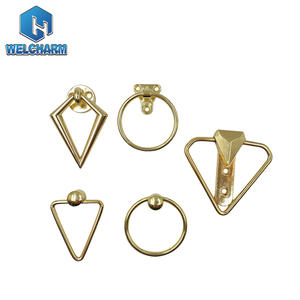 Boutons de porte en fer dorés, poignées rondes, boutons décoratifs pour canapé, lit, boucle, pour la cuisine et les meubles de chambre à coucher - Product Image 1