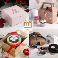 Boîtes à gâteaux blanches de qualité supérieure pliables coupe-gâteau boulangerie beignets 12x12x6 impression personnalisée logo carton de luxe 10 pouces boîte à gâteau carrée